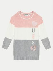 Guess Sukienka dzianinowa K4BK19 Z3FU0 Kolorowy Regular Fit. Sukienki dziewczęce Guess, z aplikacjami, z dzianiny, bez ramiączek. Za 139.99 zł.