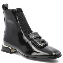 Czarne Botki S.Barski Stylowe Buty Damskie Z Broszką. Czarne broszki damskie S.BARSKI. Za 254.99 zł.