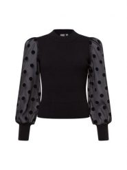 Y.A.S sweter z dzianiny -YASDOTME Kobiety czarny, M. Czarne swetry klasyczne damskie Y.A.S, m, z dzianiny, bez kołnierzyka. Za 229.95 zł.