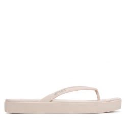 Japonki Crocs. Brązowe klapki damskie Crocs, bez wzorów, bez obcasa. Za 179.99 zł.