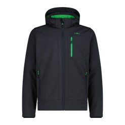 Kurtka z zamkiem błyskawicznym z kapturem CMP. Szare kurtki męskie CMP, m, bez wzorów, z softshellu, sportowe, z kapturem. Za 356.00 zł.