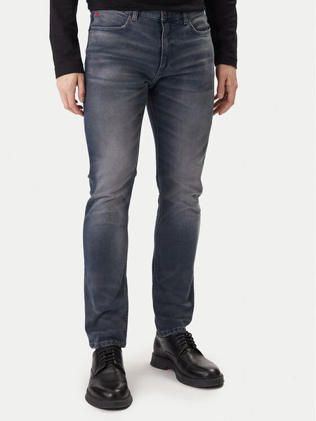 HUGO Jeansy 50555167 Niebieski Regular Fit. Niebieskie jeansy męskie Hugo. Za 599.99 zł.