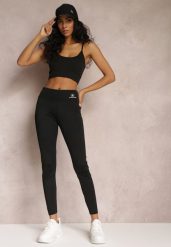 Czarne Legginsy z Gumką w Talii z Długimi Nogawkami Somys. Czarne legginsy damskie Renee, s, bez wzorów, z dzianiny. Za 24.99 zł.
