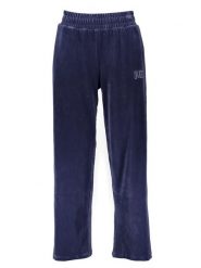 Puma Spodnie dresowe "Essentials Plus Velour" w kolorze granatowym rozmiar: S. Niebieskie spodnie dresowe damskie Puma, s, bez wzorów, z dresówki. Za 131.74 zł.