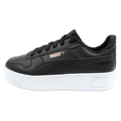 Buty Damskie Sportowe Puma Carina Street 393846 02 czarne. Czarne buty sportowe na co dzień damskie bez wzorów, z gumy. Za 283.73 zł.