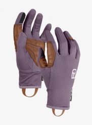Rękawiczki skiturowe damskie Ortovox Fleece Light Glove. Fioletowe rękawiczki damskie ORTOVOX, bez wzorów, z elastanu. Za 273.89 zł.