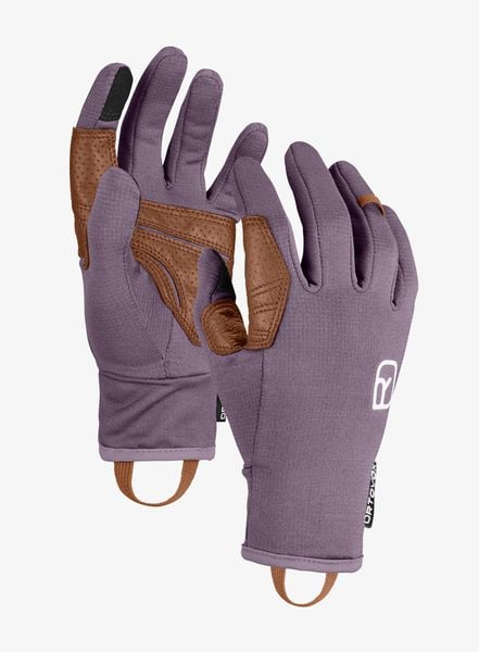 Rękawiczki skiturowe damskie Ortovox Fleece Light Glove. Fioletowe rękawiczki damskie ORTOVOX, bez wzorów, z elastanu. Za 273.89 zł.