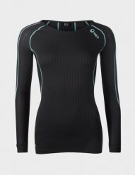 Koszulka termoaktywna damska Halti Ultra Cool Mesh LS. Czarne bielizna termoaktywna damska Halti, s, bez wzorów, z elastanu. Za 269.99 zł.