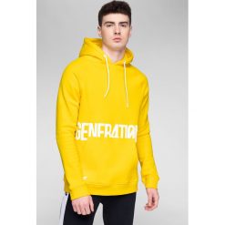 Bluza męska BLM204 - żółty. Żółte bluzy z kapturem męskie 4f, m, z dzianiny. W wyprzedaży za 79.99 zł.