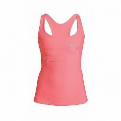 Damski top z lycry SHADE PLUSH. Czerwone topy sportowe damskie Hiko, na lato, s, bez wzorów, z lycry, bez ramiączek. Za 78.69 zł.