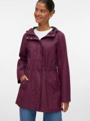 Vero Moda Płaszcz przeciwdeszczowy w kolorze fioletowym rozmiar: XS. Różowe kurtki przeciwdeszczowe damskie Vero Moda, xs, bez wzorów, sportowe. Za 179.95 zł.
