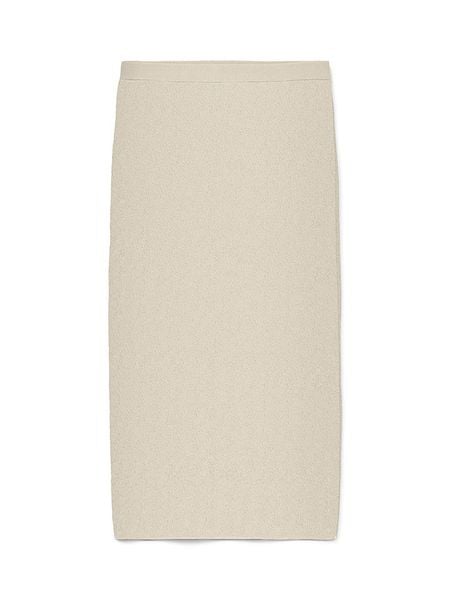 Vero Moda Spódnica dzianinowa w kolorze beżowym rozmiar: M. Brązowe spódniczki damskie Vero Moda, m, bez wzorów, z dzianiny, midi. Za 95.92 zł.