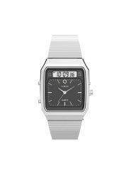 Timex Zegarek Q Timex® 1982 Ana-Digi Reissue Chronograph TW2Y05900 Srebrny. Szare zegarki męskie Timex, srebrne. Za 719.99 zł.