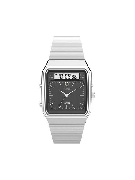 Timex Zegarek Q Timex® 1982 Ana-Digi Reissue Chronograph TW2Y05900 Srebrny. Szare zegarki męskie Timex, srebrne. Za 589.99 zł.