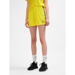 Szorty damskie Hummel autentyczne Pl. Żółte szorty damskie HUMMEL, bez wzorów, sportowe. Za 139.00 zł.