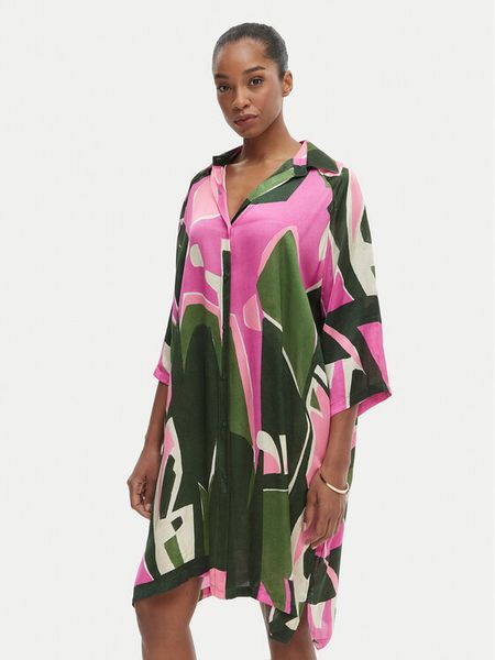 Iconique Sukienka koszulowa Annabelle IC26-098 Kolorowy Relaxed Fit. Sukienki damskie Iconique, m, bez wzorów, z wiskozy, bez kołnierzyka, bez ramiączek, koszulowe. Za 489.99 zł.