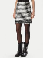 KARL LAGERFELD Spódnica mini B4W12013 Czarny Regular Fit. Czarne spódniczki damskie Karl Lagerfeld, bez wzorów, z syntetyku, mini, trapezowe. Za 1,099.00 zł.