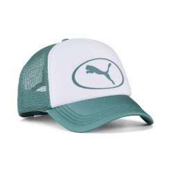 Czapka typu trucker Essentials PUMA. Białe czapki męskie Puma, bez wzorów, eleganckie. Za 89.00 zł.
