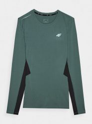 4F Koszulka sportowa w kolorze zielonym rozmiar: 3XL. Zielone t-shirty sportowe męskie 4f, xl, z materiału, bez ramiączek, outdoorowe. Za 56.53 zł.