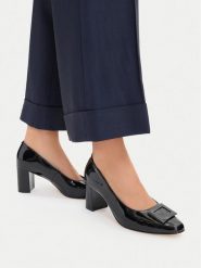 Lasocki Czółenka CEO-WS1080-01 Czarny. Czarne czółenka damskie Lasocki, bez wzorów, ze skóry, bez obcasa. Za 249.99 zł.