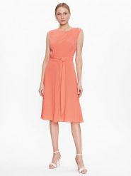 Lauren Ralph Lauren Sukienka codzienna 250889183 Pomarańczowy Regular Fit. Brązowe sukienki damskie Lauren Ralph Lauren, na co dzień, bez wzorów, z syntetyku, bez kołnierzyka, bez ramiączek, proste. Za 1,149.00 zł.
