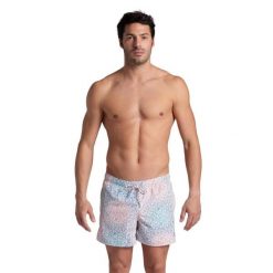 Spodenki plażowe Arena Water Prints Beach Short Ao. Białe szorty męskie Arena, z materiału, bez kołnierzyka. Za 149.99 zł.