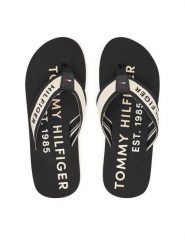 Tommy Hilfiger Japonki Sporty FM0FM05805 Czarny. Czarne klapki i japonki męskie Tommy Hilfiger, z materiału. Za 169.99 zł.