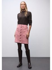 Street One Spódnica sztruksowa w kolorze jasnoróżowym rozmiar: 34. Różowe spódniczki damskie Street One, bez wzorów, ze sztruksu, street, midi, proste. Za 170.07 zł.