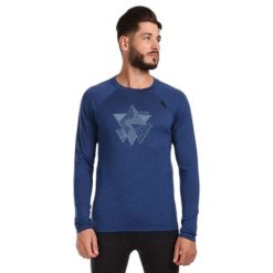 Koszula termoaktywna męska KILPI MAVORA TOP-M. Niebieskie koszule męskie Kilpi, m, bez wzorów, z wełny, bez kołnierzyka, bez ramiączek. Za 370.41 zł.