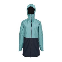 Kurtka przeciwdeszczowa damska Haglöfs Wilda GTX Parka. Niebieskie kurtki przeciwdeszczowe damskie Haglöfs, xs, bez wzorów. Za 599.99 zł.