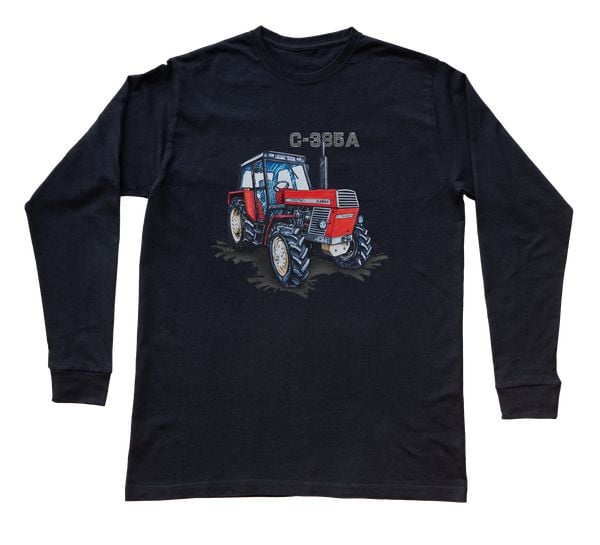Ursus C-385A — bluzka z długim rękawem (Rozmiar: XS (dorosła); Kolor koszulki: czarny; Rodzaj nadruku: Ursus C-385A). Czarne bluzki damskie nikiniki, m, bez wzorów, z bawełny, bez kołnierzyka. Za 99.00 zł.