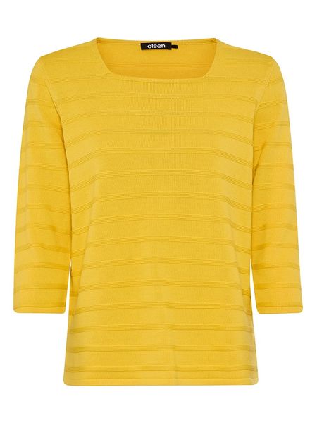 Olsen Sweter w kolorze żółtym rozmiar: 40. Żółte swetry klasyczne damskie Olsen, bez kołnierzyka. Za 114.95 zł.
