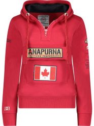 ANAPURNA Bluza "Gymana" w kolorze czerwonym rozmiar: M. Czerwone bluzy z kapturem damskie ANAPURNA, m, z bawełny. Za 131.74 zł.