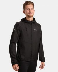 Męska lekka kurtka outdoorowa Kilpi ROSA-M. Czarne kurtki outdoor męskie Kilpi, m, bez wzorów, z nylonu, bez kaptura. Za 499.51 zł.