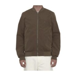 Kurtka sportowa męska Volcom Burnward. Brązowe kurtki treningowe męskie Volcom, m, bez wzorów, z bawełny. Za 420.20 zł.