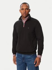 Tommy Hilfiger Bluza Tipping Terry MW0MW44943 Czarny Regular Fit. Czarne bluzy bez kaptura męskie Tommy Hilfiger, m, z bawełny. Za 569.99 zł.