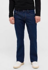 Męskie Spodnie Jeansowe Mustang Style Oregon Boot Denim Blue 1016342 5000 940. Niebieskie spodnie materiałowe męskie Mustang, bez wzorów, z denimu. Za 219.99 zł.