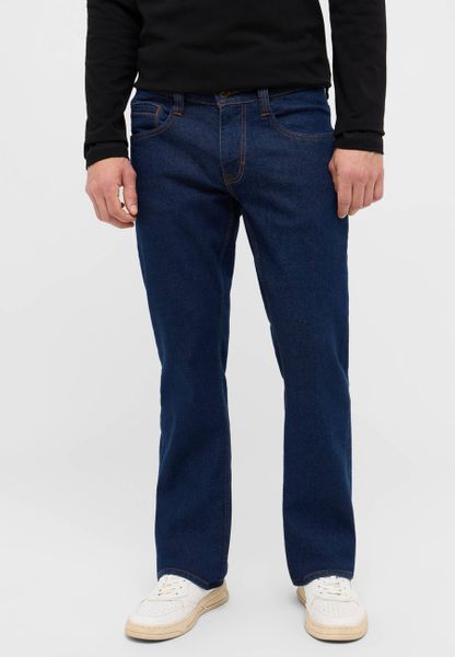 Męskie Spodnie Jeansowe Mustang Style Oregon Boot Denim Blue 1016342 5000 940. Niebieskie spodnie materiałowe męskie Mustang, bez wzorów, z denimu. Za 219.99 zł.