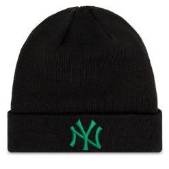 Czapka New Era. Czarne czapki męskie New Era, na zimę, bez wzorów. Za 149.99 zł.