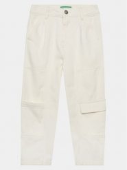 United Colors Of Benetton Spodnie materiałowe 42C2CF02X Écru Regular Fit. Spodnie dziewczęce United Colors Of Benetton, z bawełny. Za 119.99 zł.
