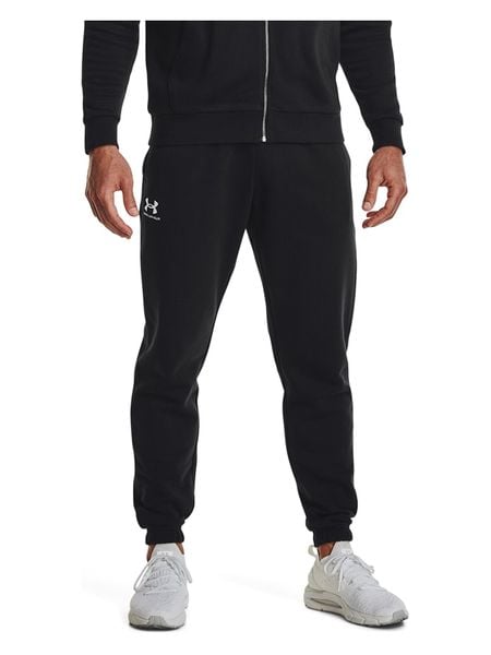 Under Armour Spodnie dresowe "Essential" w kolorze czarnym rozmiar: XXL. Czarne spodnie dresowe męskie Under Armour, bez wzorów, z bawełny. Za 169.95 zł.