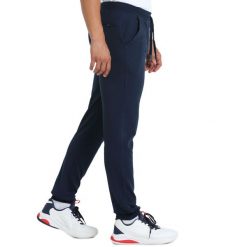 Długie spodnie treningowe Bullpadel niebieskie. Niebieskie spodnie sportowe damskie bullpadel, s, z bawełny, na fitness i siłownię. Za 204.50 zł.
