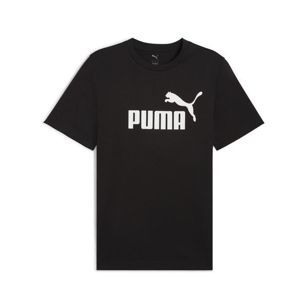 Męska koszulka Essentials z logo No. 1 PUMA. Czarne t-shirty sportowe męskie Puma, m, z gumy, bez ramiączek, do biegania. Za 78.99 zł.