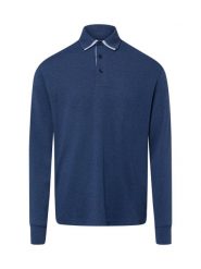 James koszulka polo z długim rękawem Mężczyźni Bawełna niebieski, XL. Niebieskie koszulki polo męskie James, m, bez wzorów, z bawełny, bez ramiączek. Za 199.95 zł.