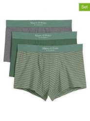 Marc O´Polo Bokserki (3 pary) w kolorze zielonym rozmiar: S. Zielone bokserki męskie bez wzorów. Za 78.84 zł.