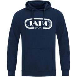 Bluza z kapturem Jako Retro. Niebieskie bluzy z kapturem męskie Jako, l, z bawełny. Za 206.45 zł.