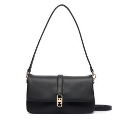 Torebka Tommy Hilfiger. Czarne torebki klasyczne damskie Tommy Hilfiger, bez wzorów, bez dodatków. Za 649.99 zł.