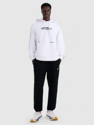 4F Spodnie dresowe joggery męskie - czarne M. Czarne spodnie dresowe męskie 4f, bez wzorów, z dresówki. Za 149.99 zł.