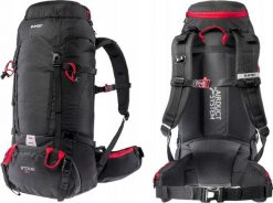 Plecak turystyczny trekkingowy wyprawowy górski ze stelażem Hi-Tec Stone 50 l. Czarne plecaki damskie Hi-tec, bez wzorów, z materiału. Za 259.99 zł.