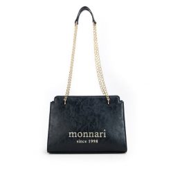 Torebka Monnari. Czarne torebki klasyczne damskie Monnari, bez wzorów, bez dodatków. Za 119.99 zł.
